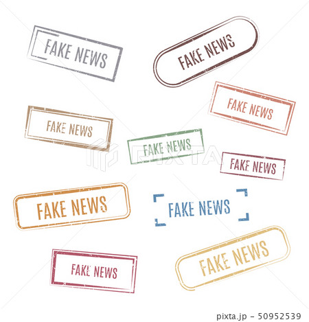 Set of stamps fake news, vector illustration. 50952539