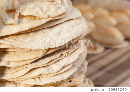 Homemade Kuboos stack, close-up 50955240