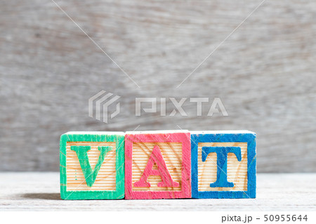 Color letter block in word vat 50955644