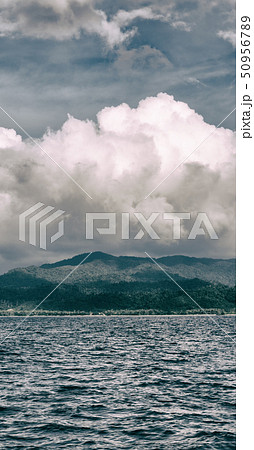 from a boat in beautiful panorama coastline sea from a boat in beautiful panorama coastline sea 50956789