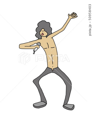ボーカル 男性のイラスト素材
