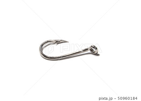 Single fish hook isolated on white background 50960184