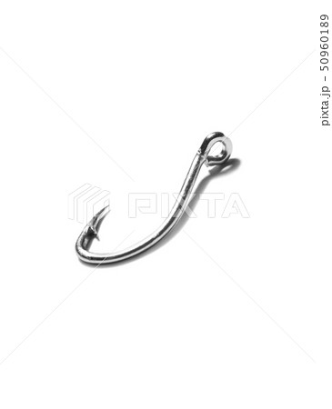 Single fish hook isolated on white background 50960189