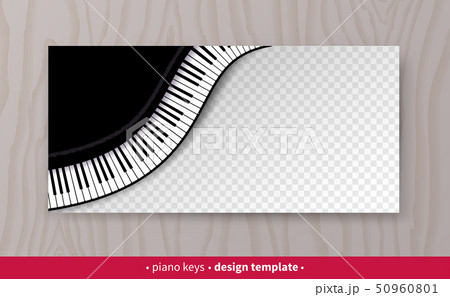 Vector design template with Piano keys Vector design template with Piano keys 50960801