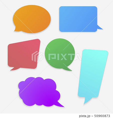 Speech bubbles set 50960873