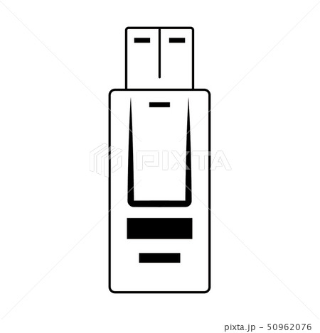 usb memory icon in black and white usb memory icon in black and white 50962076