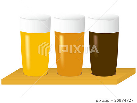 ビール 三種飲み比べ ビール 三種飲み比べ 50974727