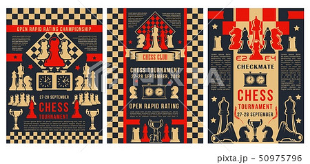 Chess sport club tournament, chessboard pieces Chess sport club tournament, chessboard pieces 50975796