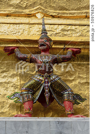 Demon Statiues Holding Up Temple Demon Statiues Holding Up Temple 50976826
