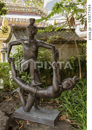 Thai Yoga Statue at the Grand Palace 50977494