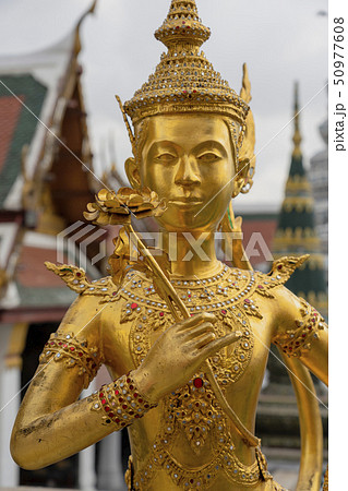 Golden Kinnon Kinnaree Statue at Grand Palace 50977608