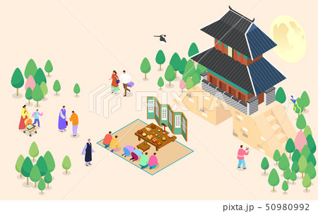 2019 special day of Korean, people celebrate a special day. 007 50980992