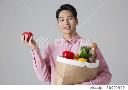 Attractive young man. sale, shopping, fashion, and style concept photo 426 50991906