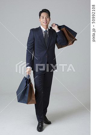 Attractive young man. sale, shopping, fashion, and style concept photo 327 50992108