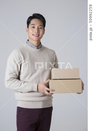 Attractive young man. sale, shopping, fashion, and style concept photo 235 50992259