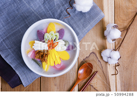 Korean new year’s food Tteokguk, rice-cake soup 020 Korean new year’s food Tteokguk, rice-cake soup 020 50994288