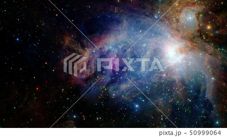 Night sky with lot of shiny stars, natural astro 50999064