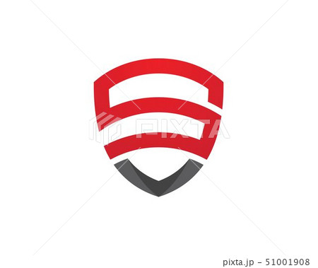 S Letter shield vector illustration 51001908
