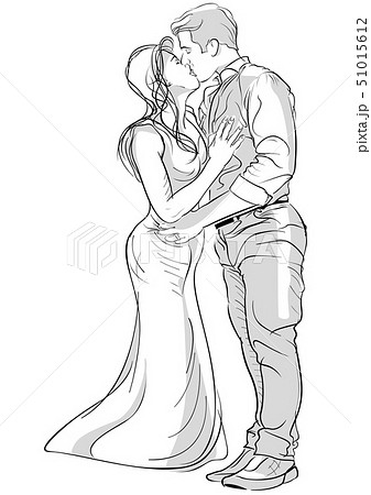 Download Kiss Drawing Couple Royalty-Free Stock Illustration Image - Pixabay
