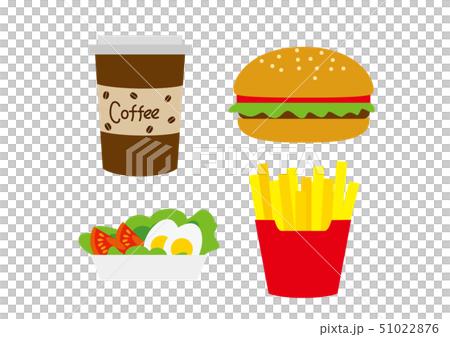 ファストフードのイラスト素材