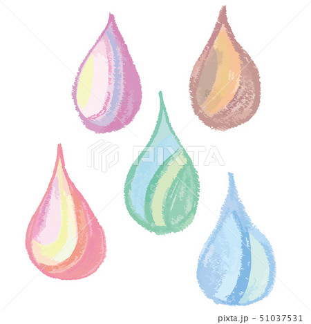 雫　クレヨン　ベクター　雨の日サービスデー 51037531