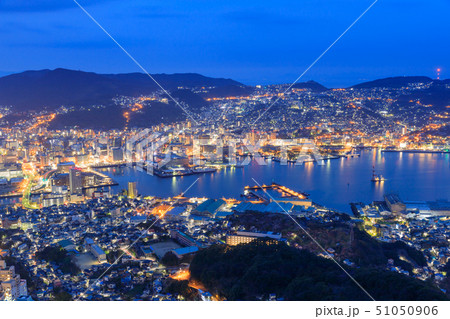 長崎_稲佐山からの夜景（早朝） 51050906