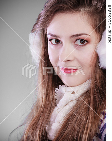 Young woman in wintertime. Young woman in wintertime. 51052328