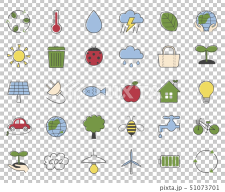 エコ・自然・環境のアイコン・素材セット 51073701