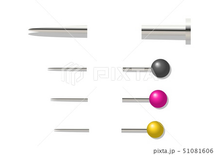 3d illustration of pins on white background.Design 3d illustration of pins on white background.Design 51081606