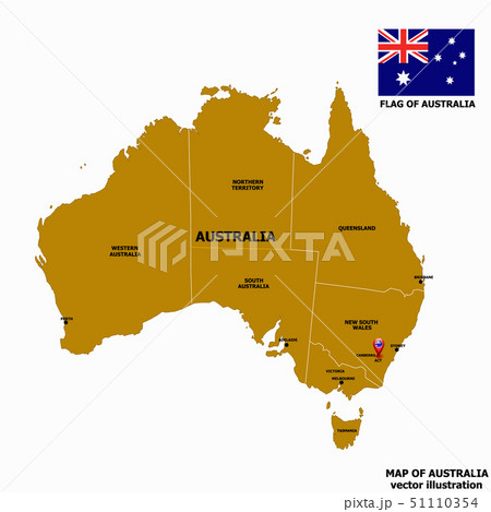 Map of Australia. Vector. Map of Australia. Vector. 51110354