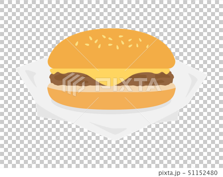 チーズバーガーのイラスト素材