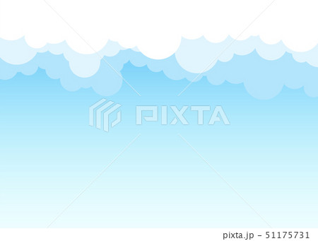 Cloud on top sky landscape vector background 51175731