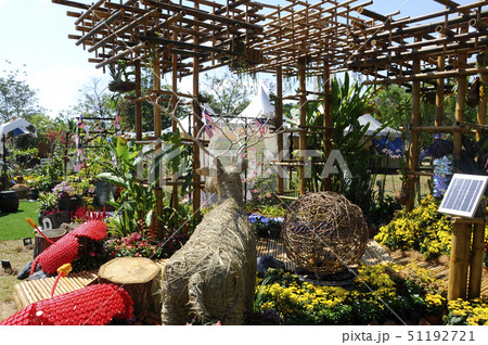 Small pocket garden made from recycle material 51192721