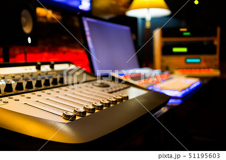 professional recording equipment in studio professional recording equipment in studio 51195603