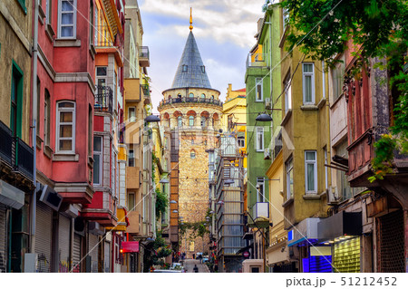 Galata Tower in the Old Town of Istanbul, Turkey 51212452