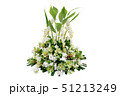 Wedding floral decoration with tropical green leaf 51213249