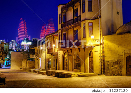 Baku Old Town and Flame Towers, Azerbaijan 51227120