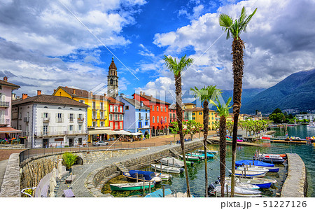 Ascona old town on Lago Maggiore, Switzerland 51227126