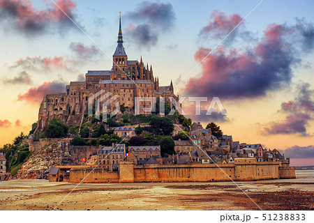 Mont Saint Michel island, Normandy, France Mont Saint Michel island, Normandy, France 51238833