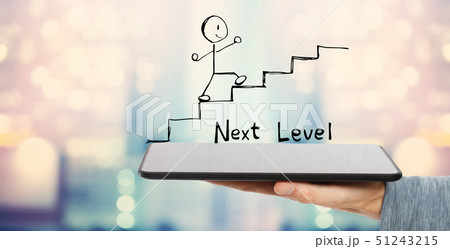 Next level concept with tablet computer  51243215