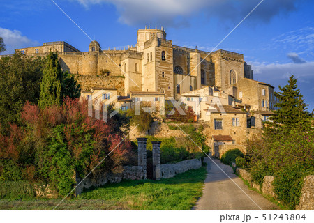 Medieval town Grignan in Drome provencal, France 51243804
