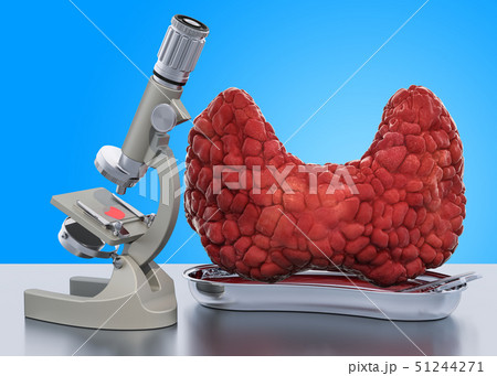 Research And Diagnostics Of Thyroid Diseaseのイラスト素材