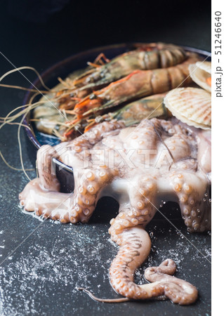 Assortment of raw seafood Assortment of raw seafood 51246640