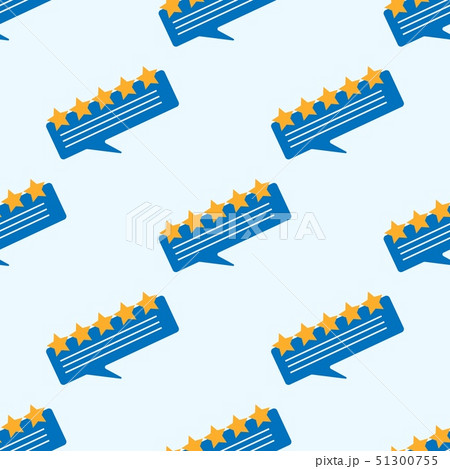 Review rating bubble speeches seamless pattern Review rating bubble speeches seamless pattern 51300755