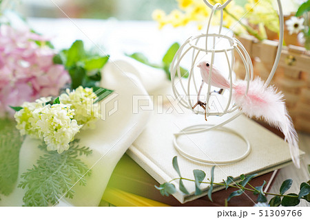 小鳥のテーブルフォト 51309766