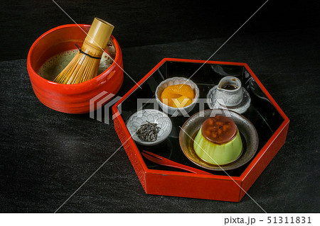 抹茶の和スイーツ traditional Japanese Sweet taste desert 抹茶の和スイーツ traditional Japanese Sweet taste desert 51311831