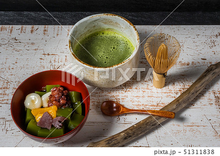 抹茶の和スイーツ traditional Japanese Sweet taste desert 抹茶の和スイーツ traditional Japanese Sweet taste desert 51311838