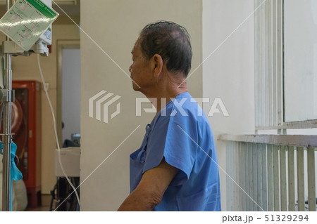 Patient waiting a doctor in hospital 51329294