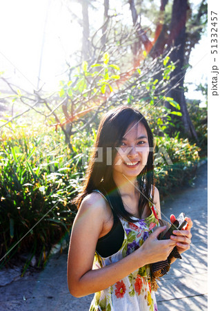 Happy joyful Asian smile mother fun care baby Happy joyful Asian smile mother fun care baby 51332457