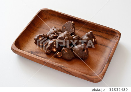 ピーナッツチョコの写真素材